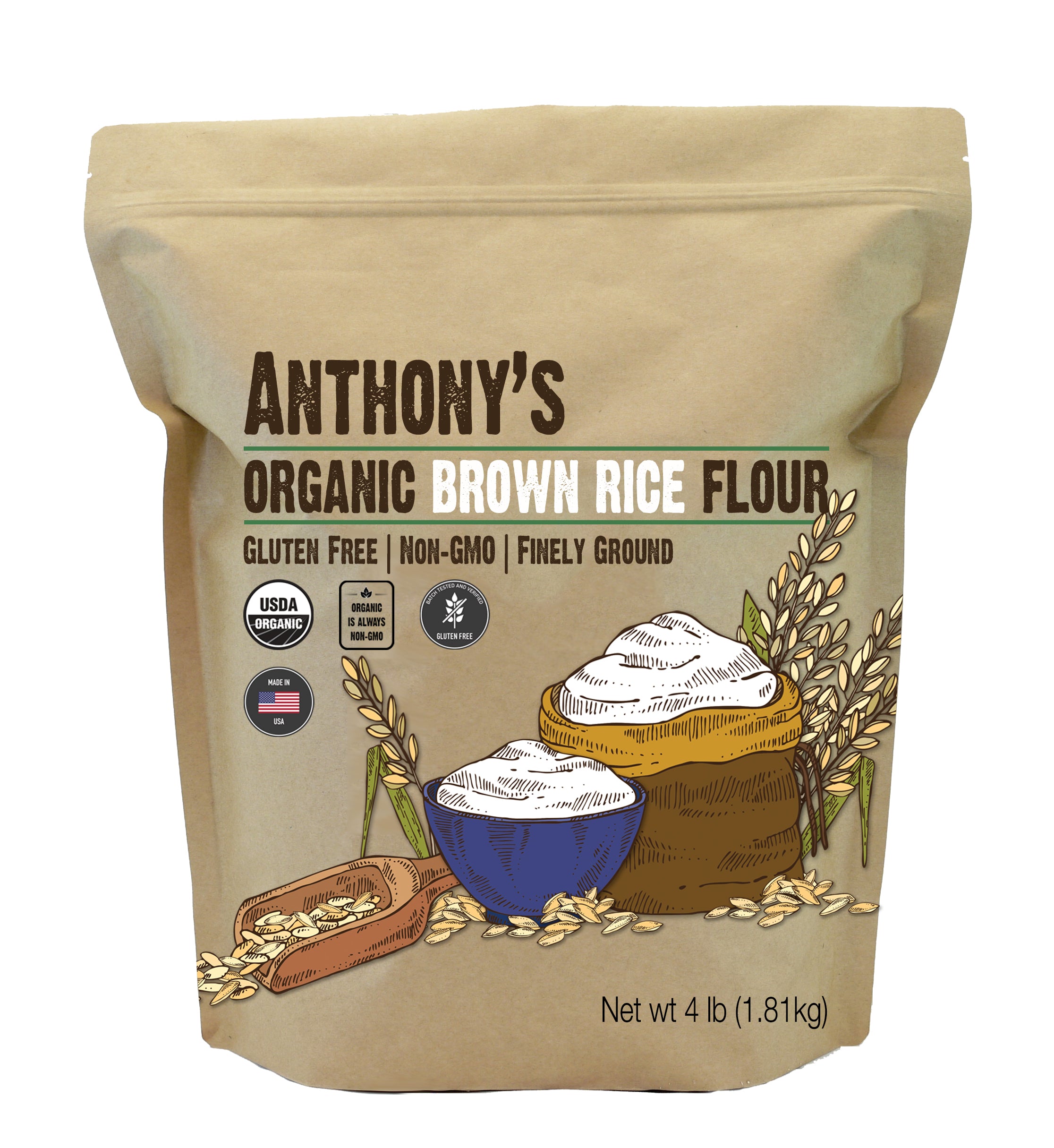 Organic Brown Rice Flour Organic Brown Rice Flour