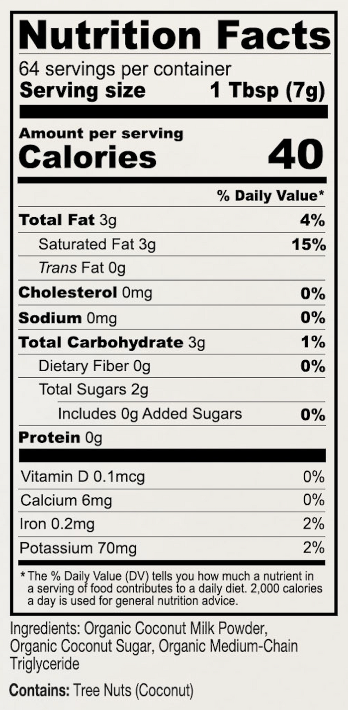 Organic Original Coconut Creamer