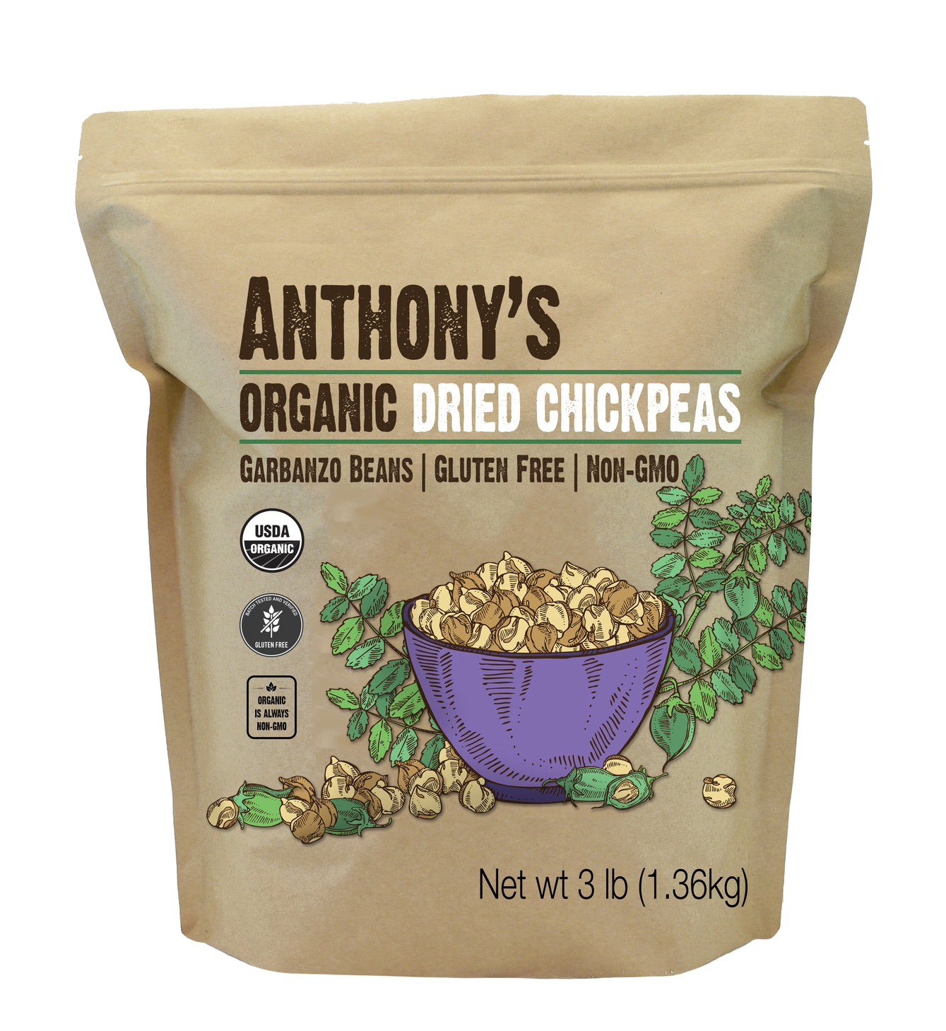 Organic Dried Chickpeas