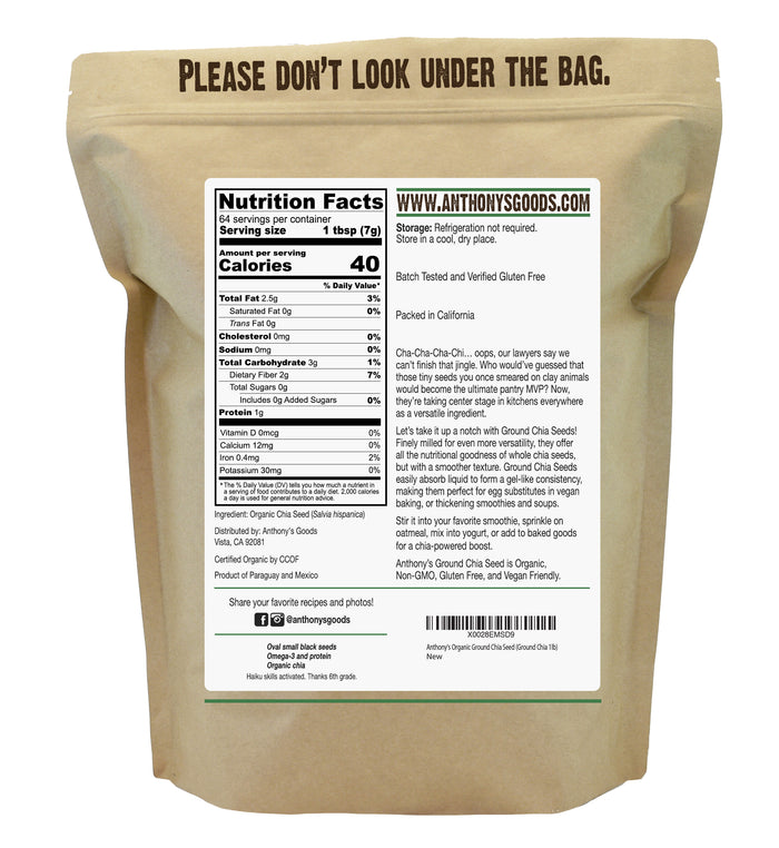 Organic Ground Chia Seeds