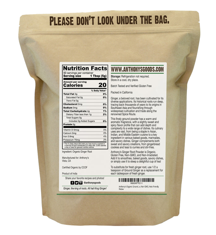 Organic Ground Ginger Root