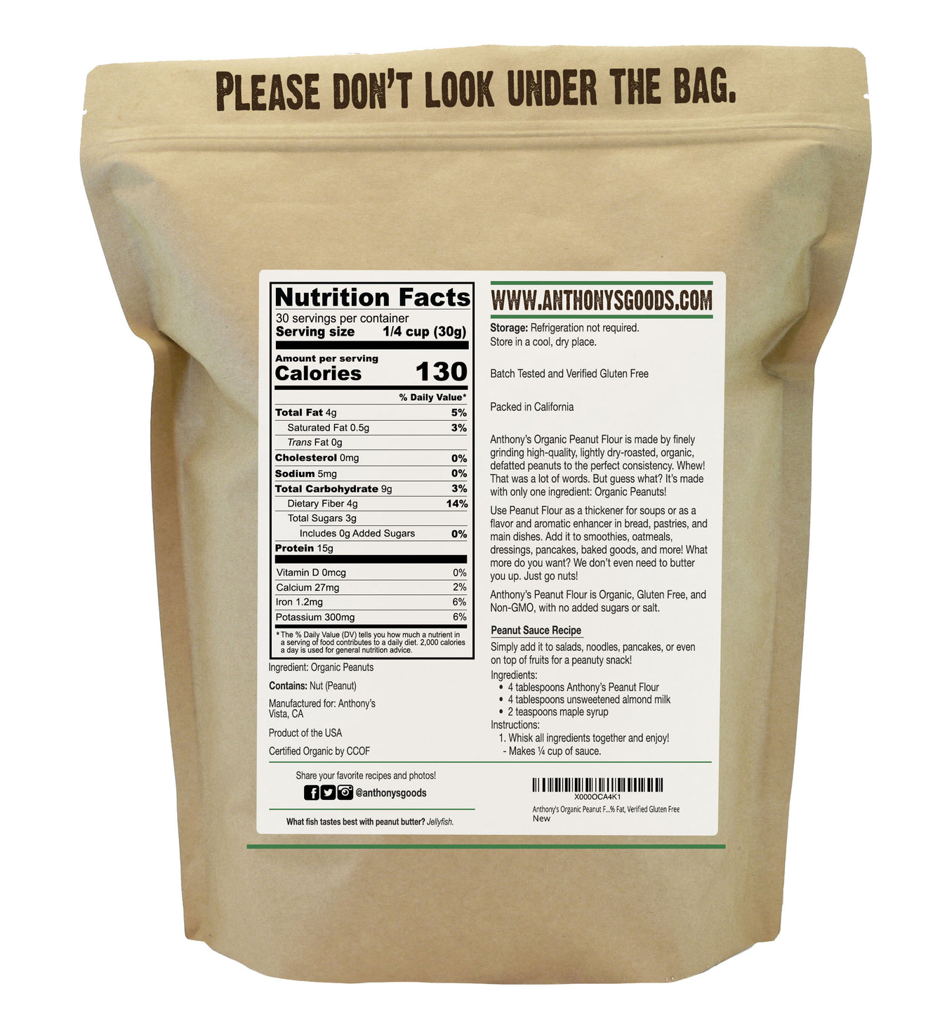 Organic Peanut Flour