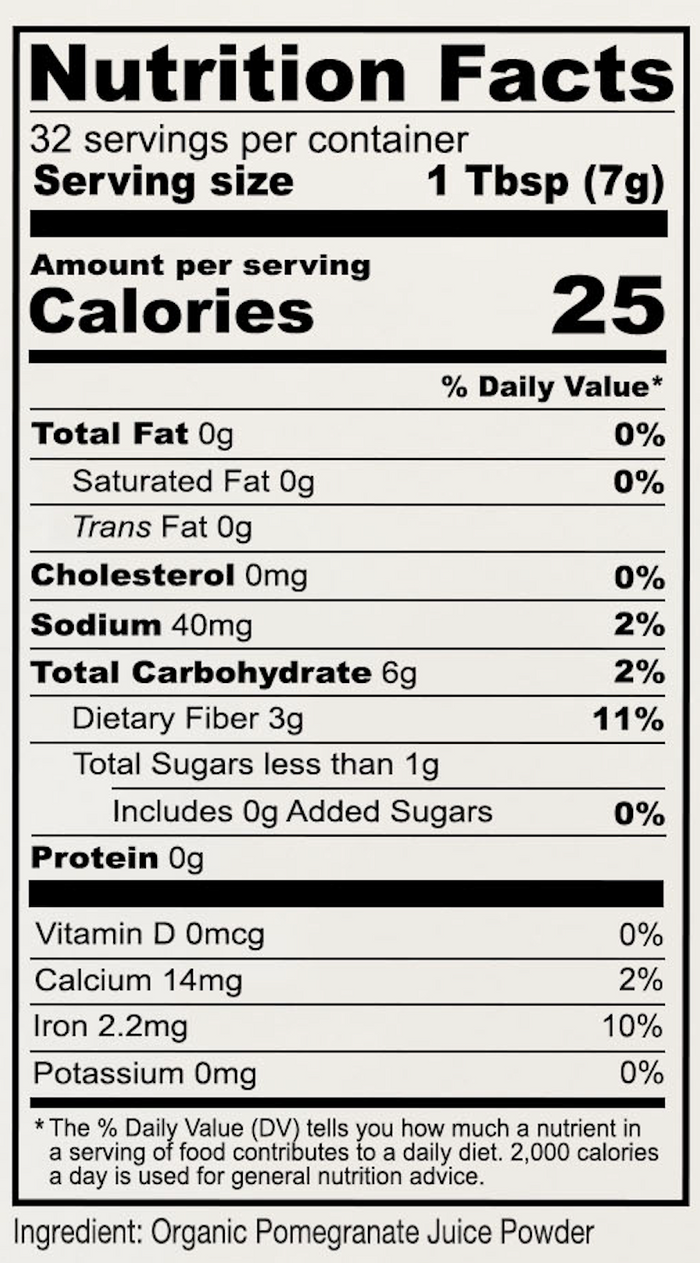 Organic Pomegranate Juice Powder
