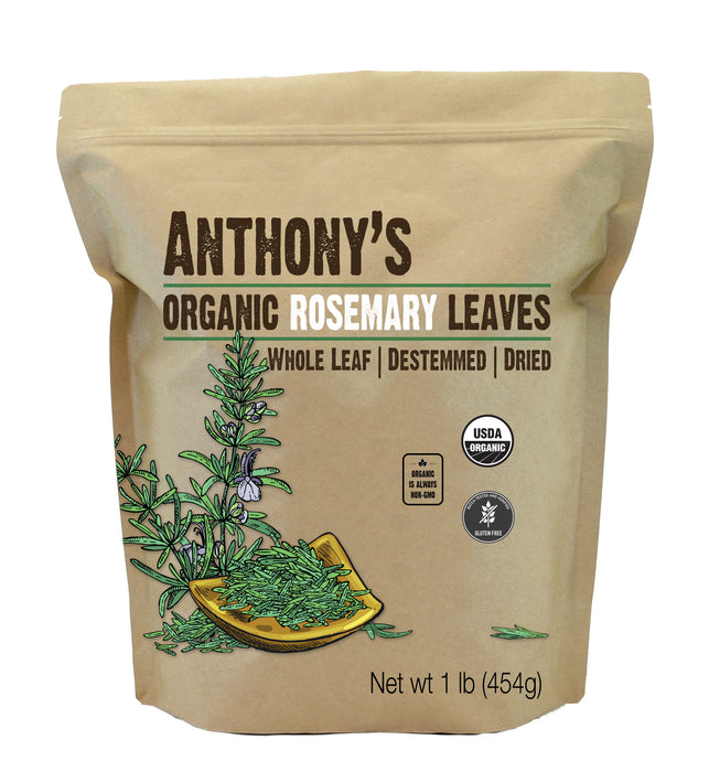 Dried Rosemary Leaves: Organic & Gluten Free