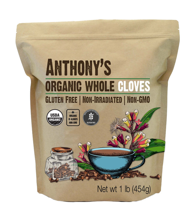 Organic Whole Cloves: Gluten Free, Non-Irradiated & Non-GMO