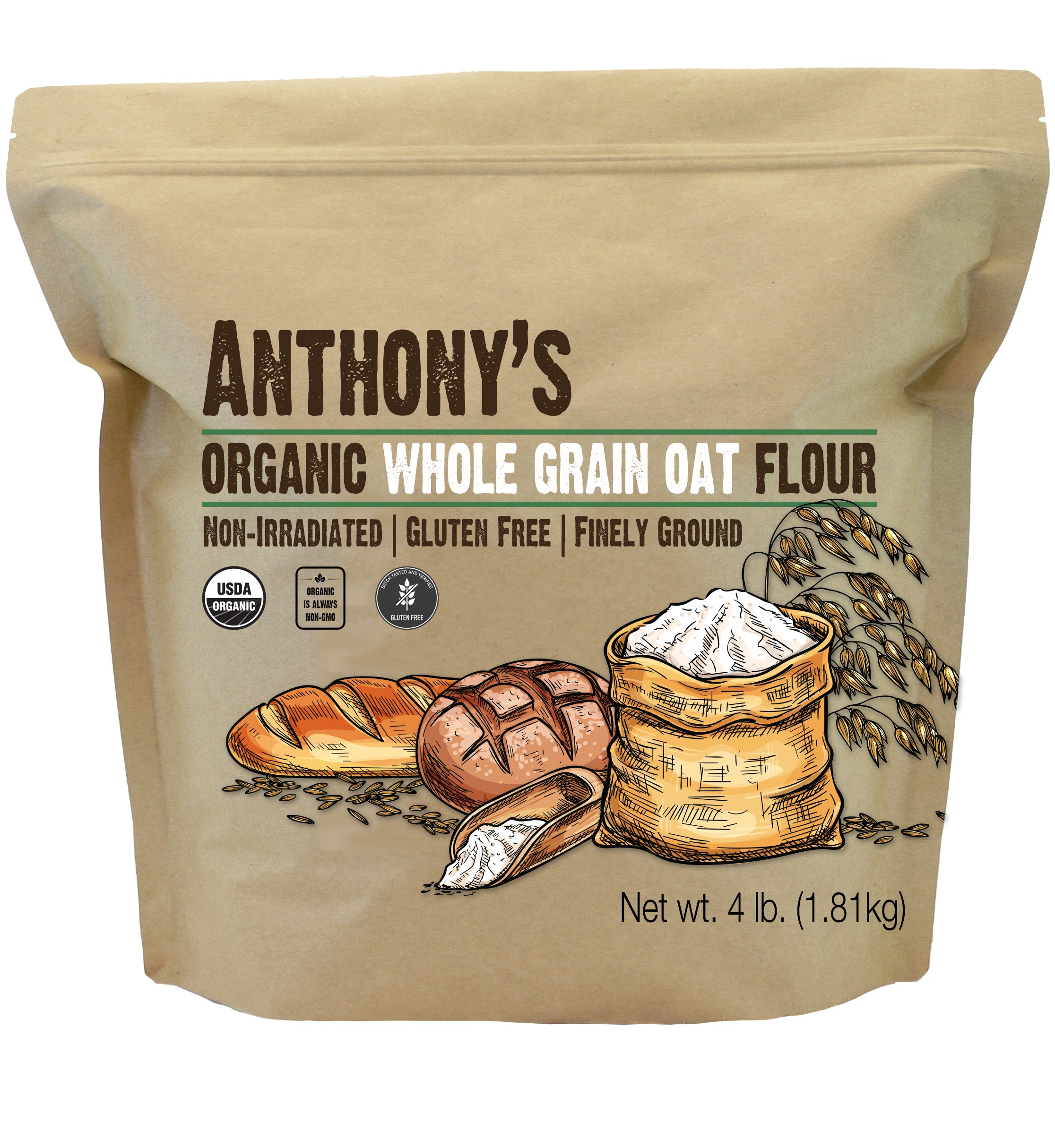 Organic Whole Grain Oat Flour