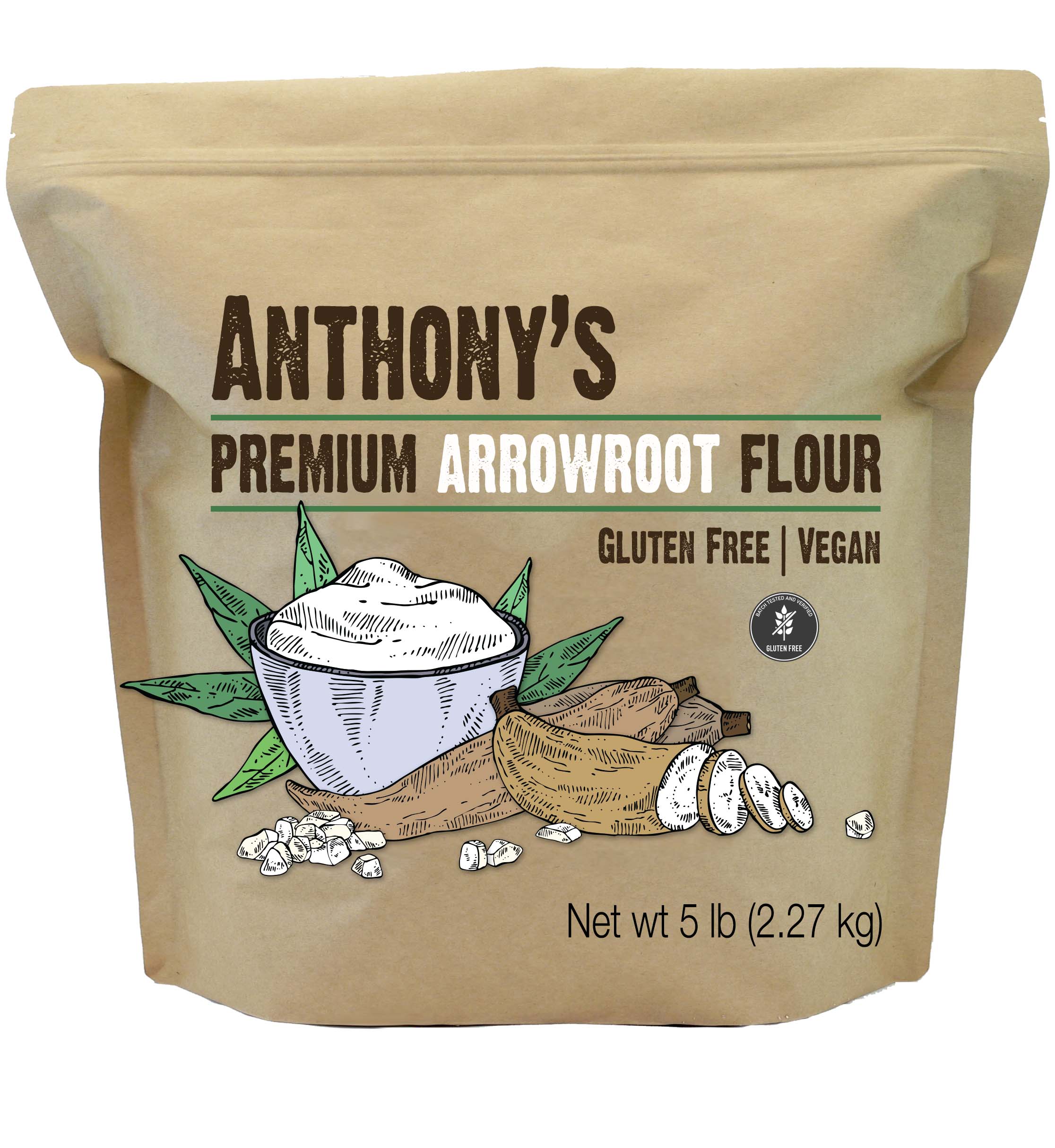 Anthony's Goods - Arrowroot Powder: Certified Gluten-Free