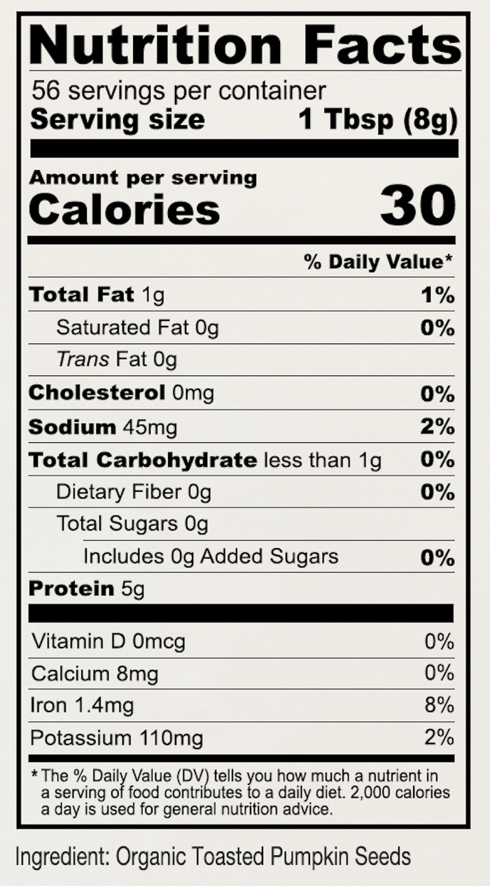 Organic Pumpkin Seed Protein Powder
