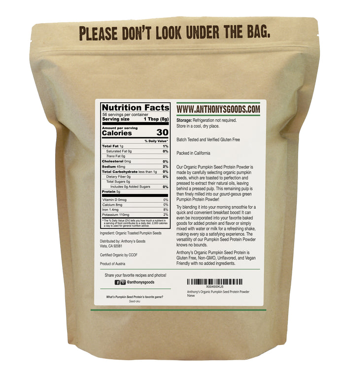 Organic Pumpkin Seed Protein Powder