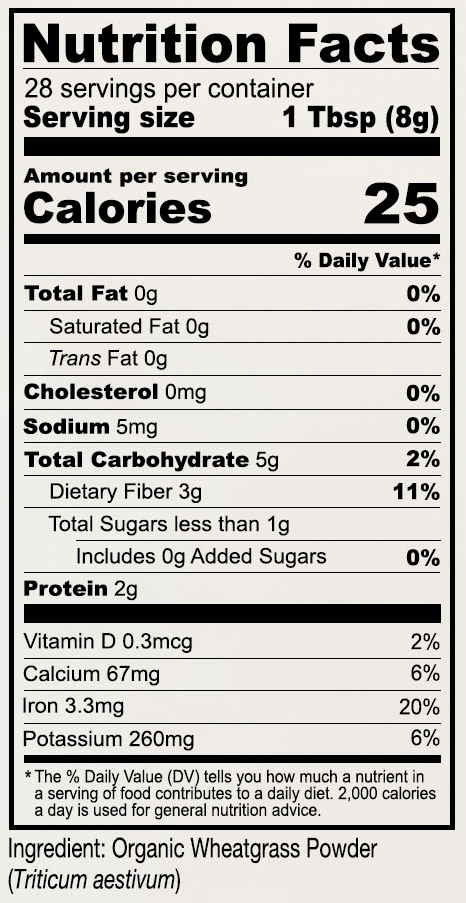 Organic Wheatgrass Powder