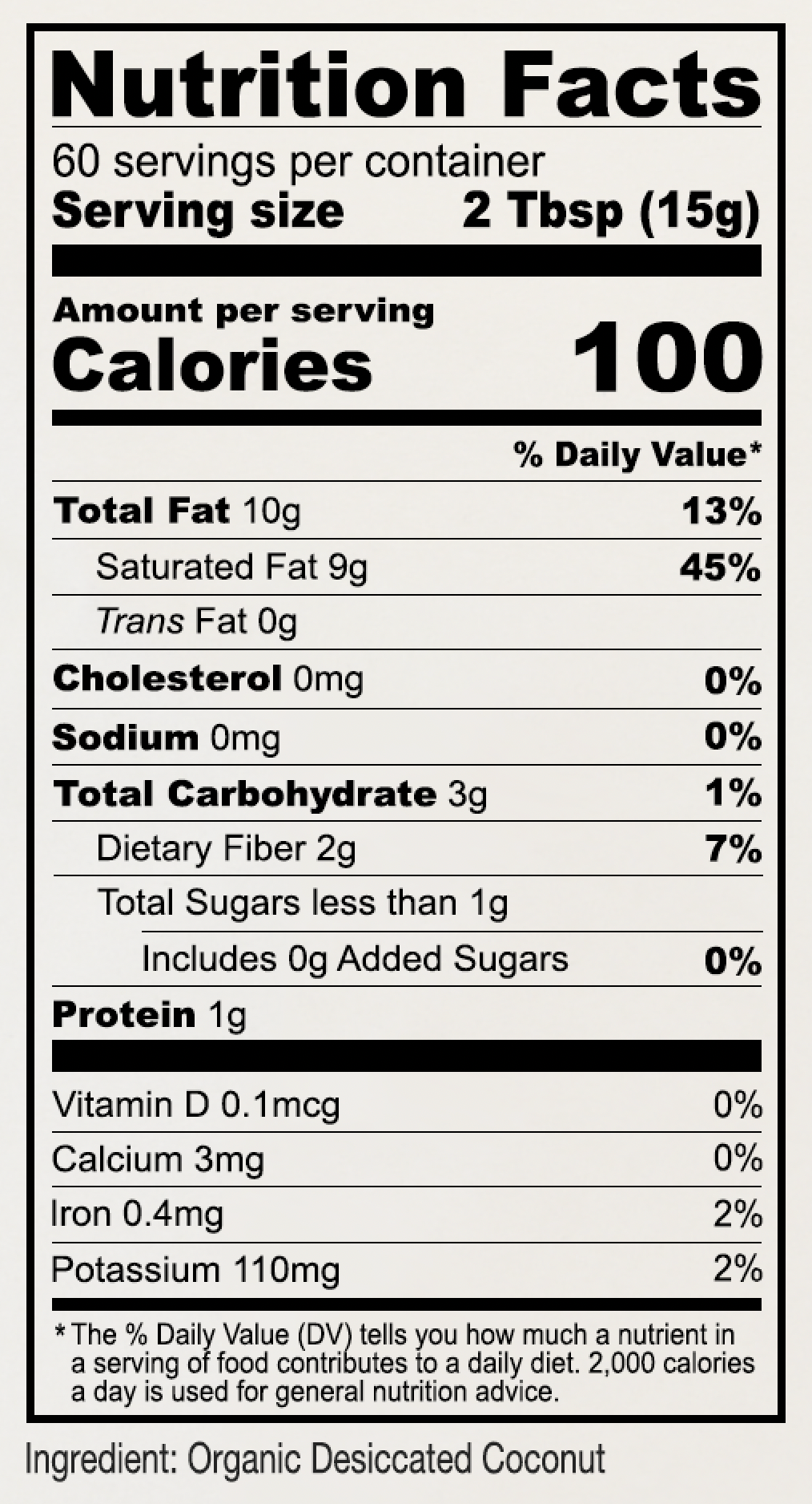 Organic Shredded Coconut