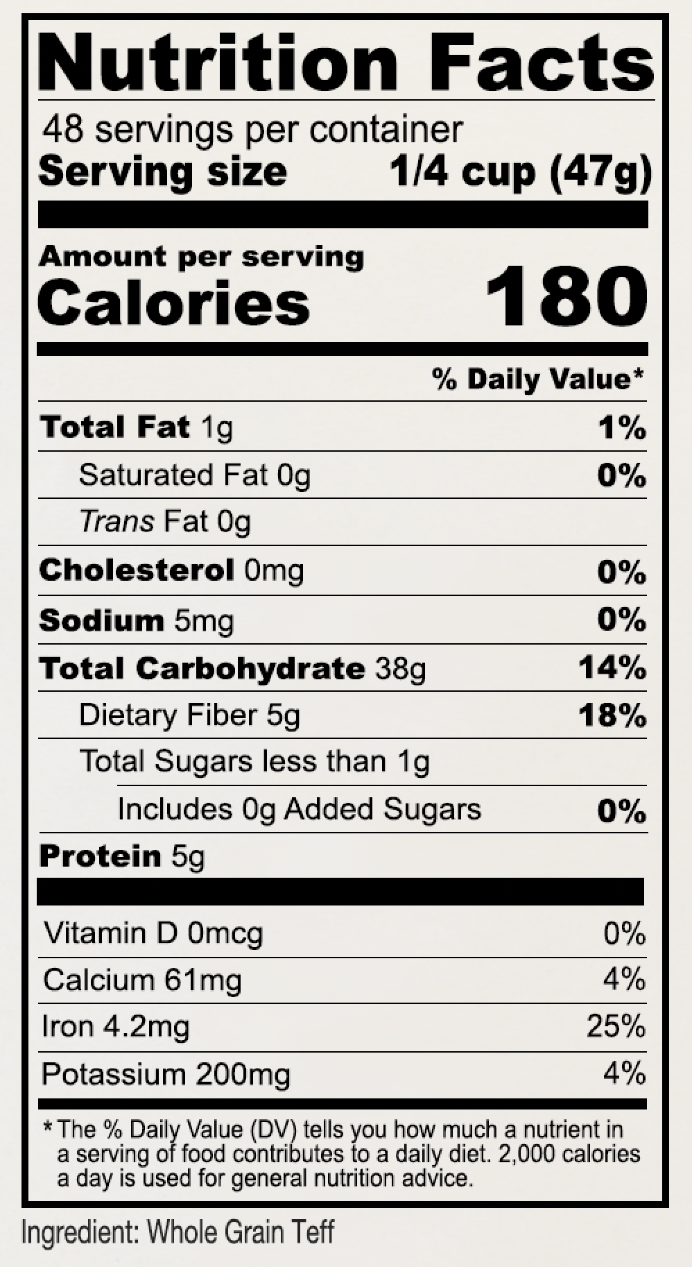 Brown Teff Flour