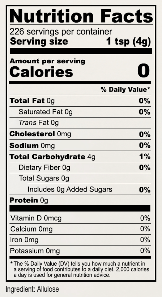 Allulose Sweetener