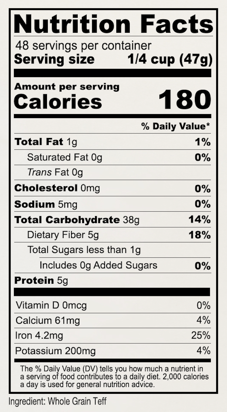 Brown Teff Flour