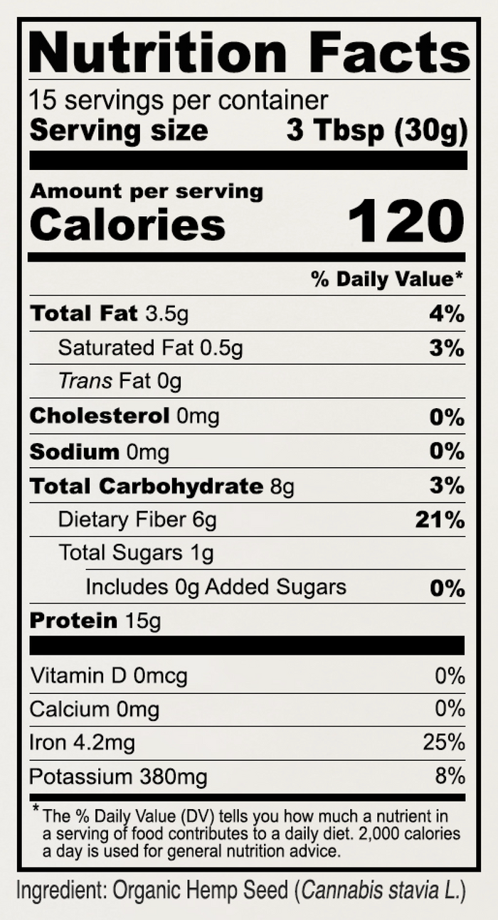 Organic Hemp Seed Protein Powder