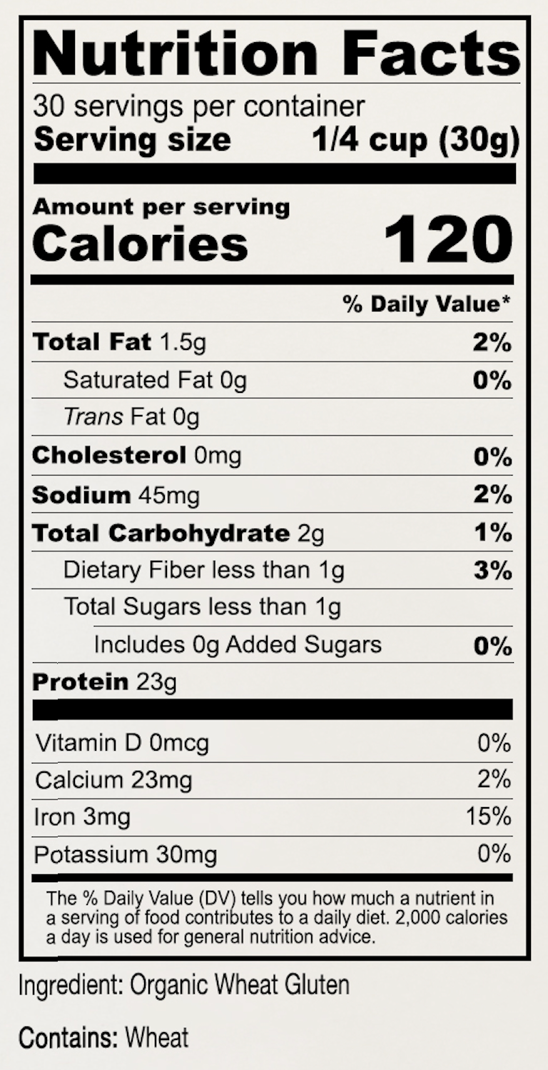 Organic Vital Wheat Gluten