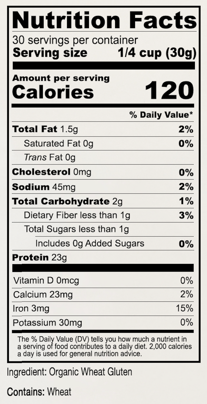Organic Vital Wheat Gluten