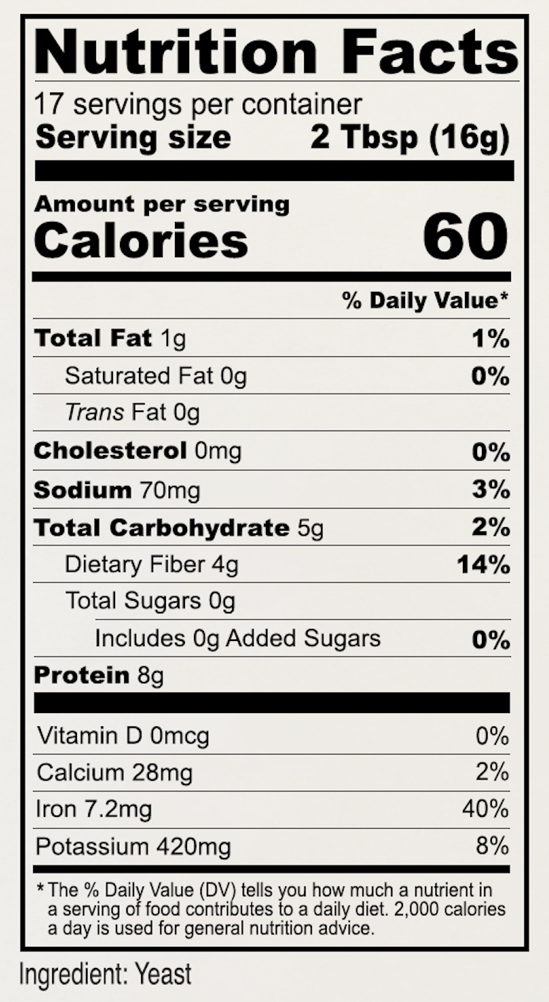 Non-Fortified Nutritional Yeast Flakes