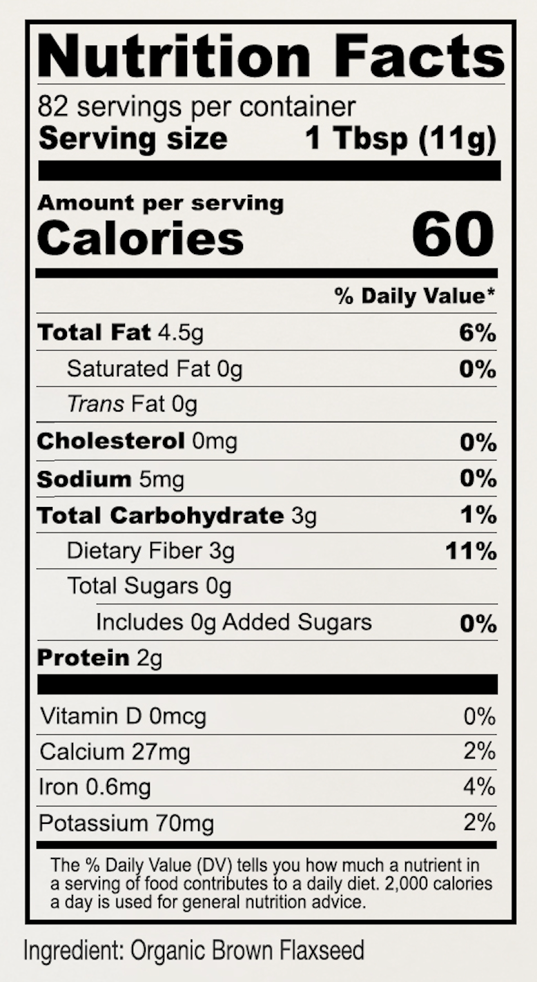 Organic Brown Flaxseeds