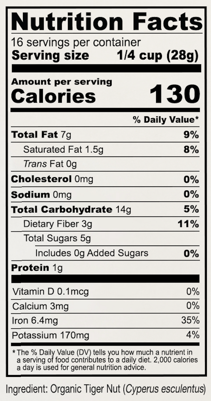 Organic Tiger Nut Flour