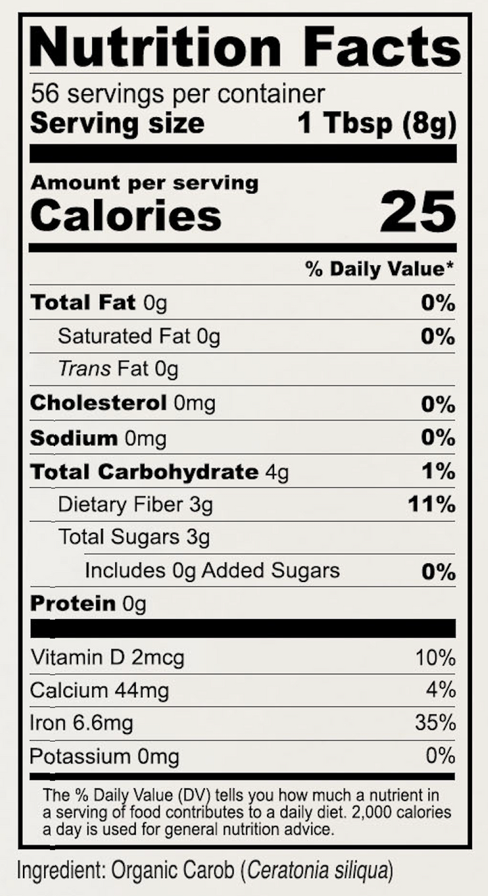 Organic Carob Powder