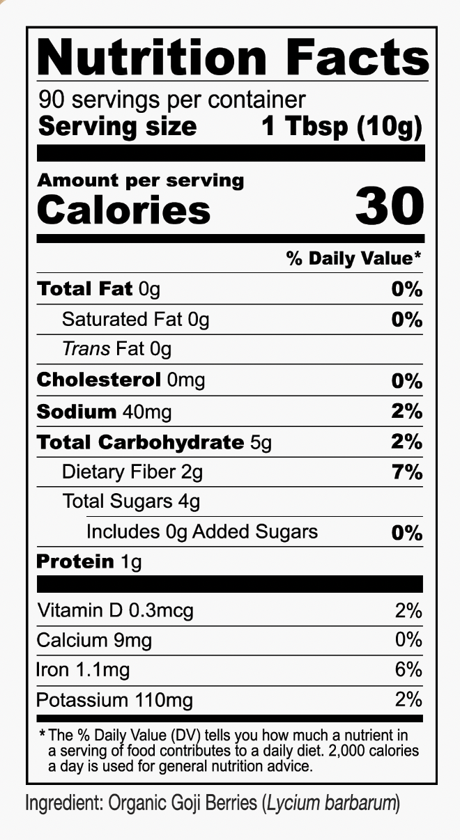 Organic Goji Berries