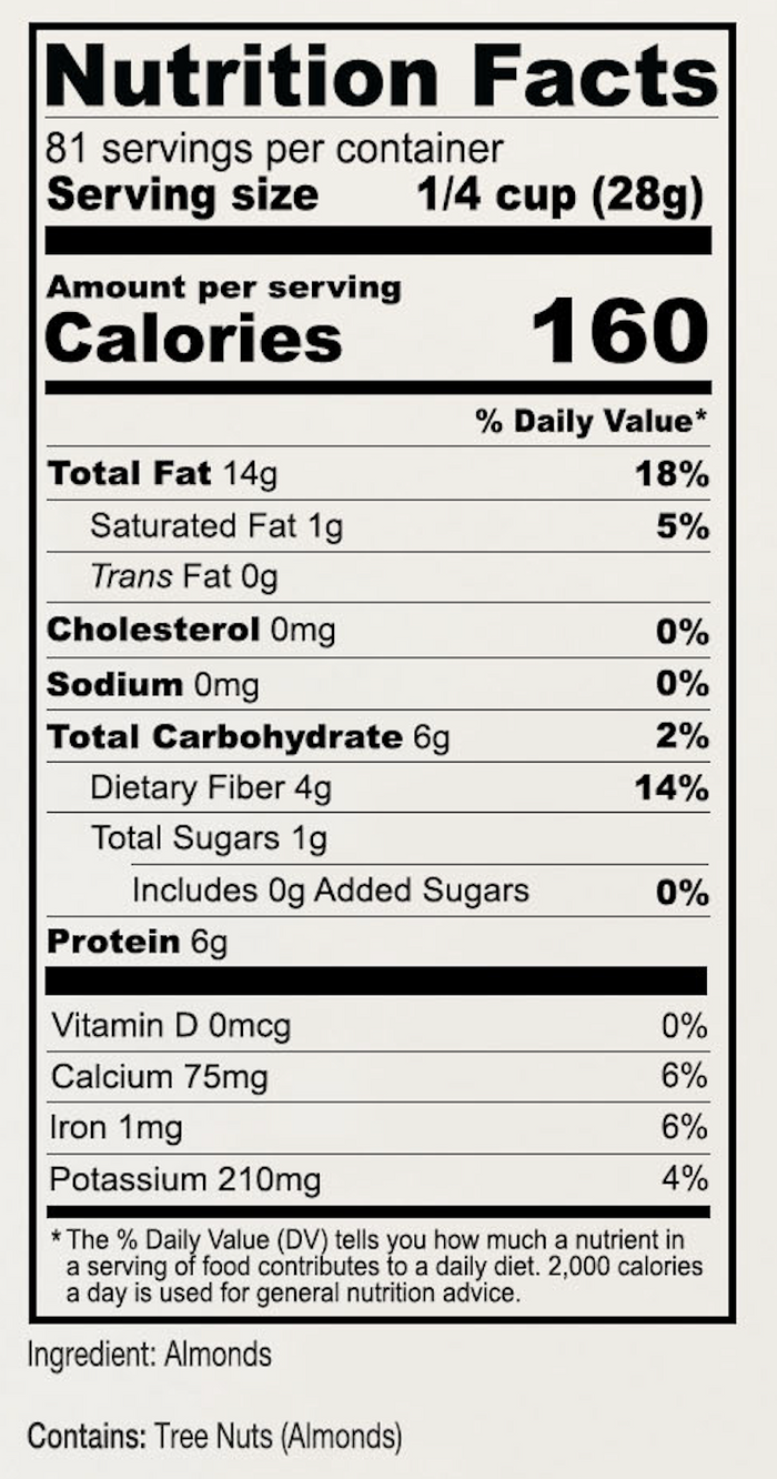 Unblanched Almond Meal Flour