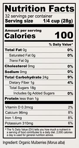Organic White Mulberries