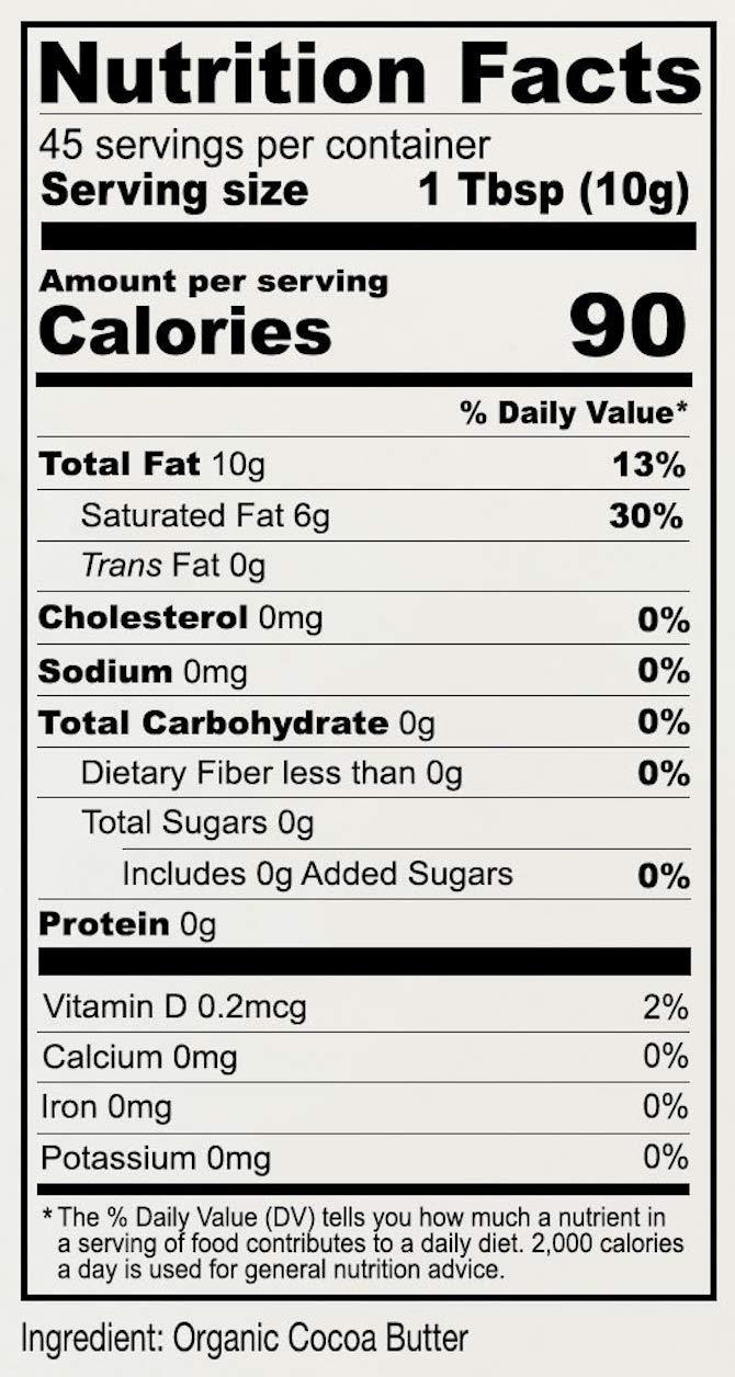 Organic Cocoa Butter Wafers