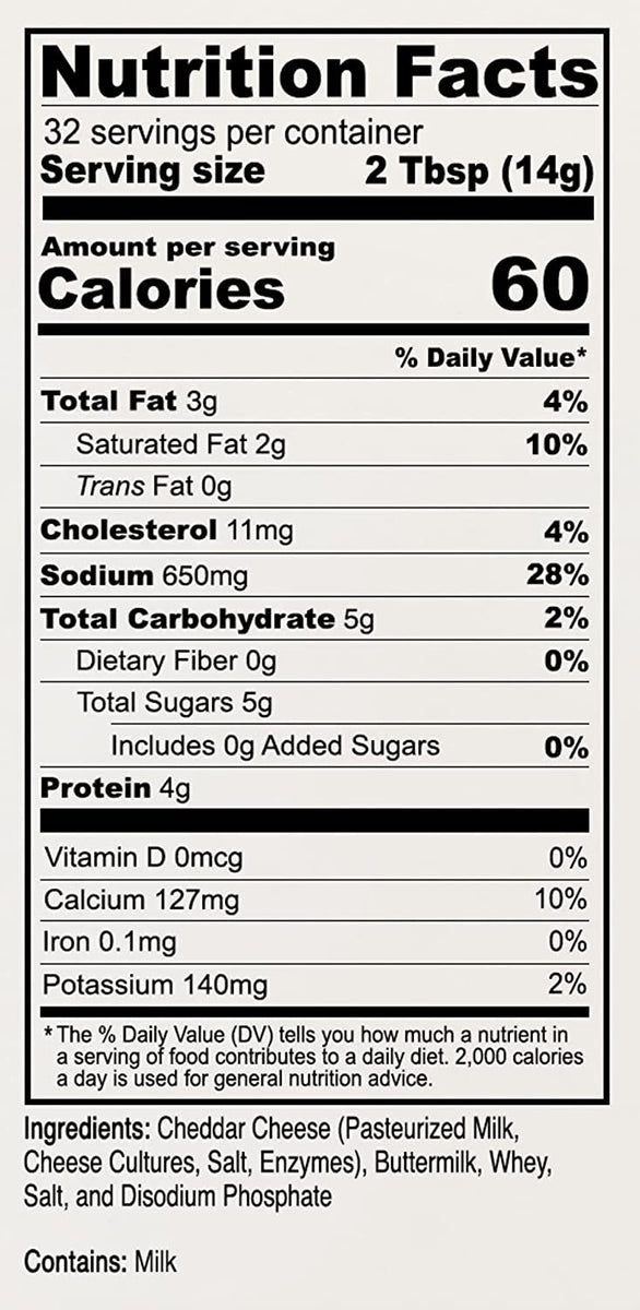 White Cheddar Cheese Powder Anthonys Goods