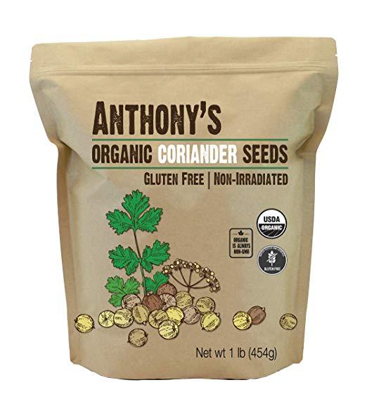 Coriander Seeds: Organic & Batch Tested Gluten Free