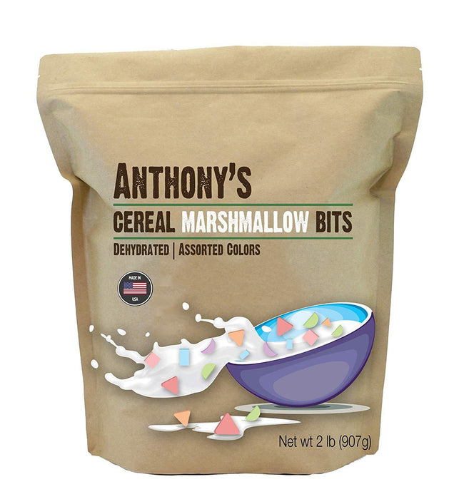 Cereal Marshmallow Bits: Made in USA, Dehydrated & Assorted Colors & Shapes