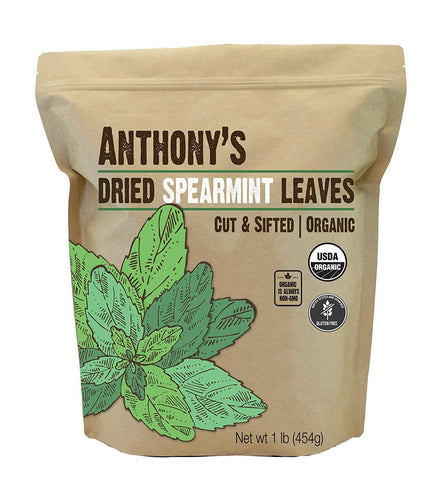 Dried Spearmint Leaves: Organic & Gluten Free, Cut and Sifted