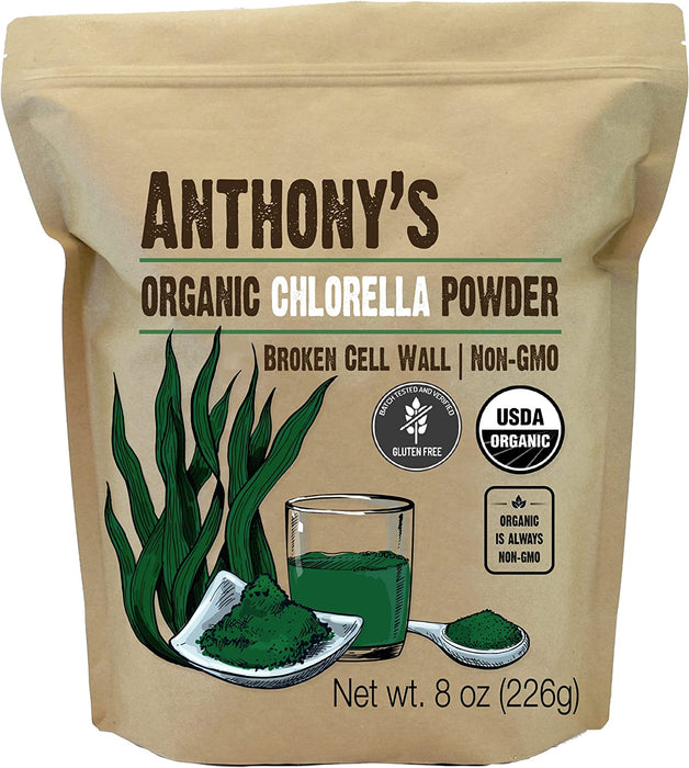 Organic Chlorella Powder: Non-GMO & Gluten Free
