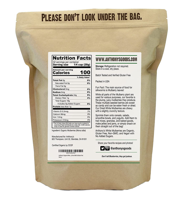 Organic White Mulberries