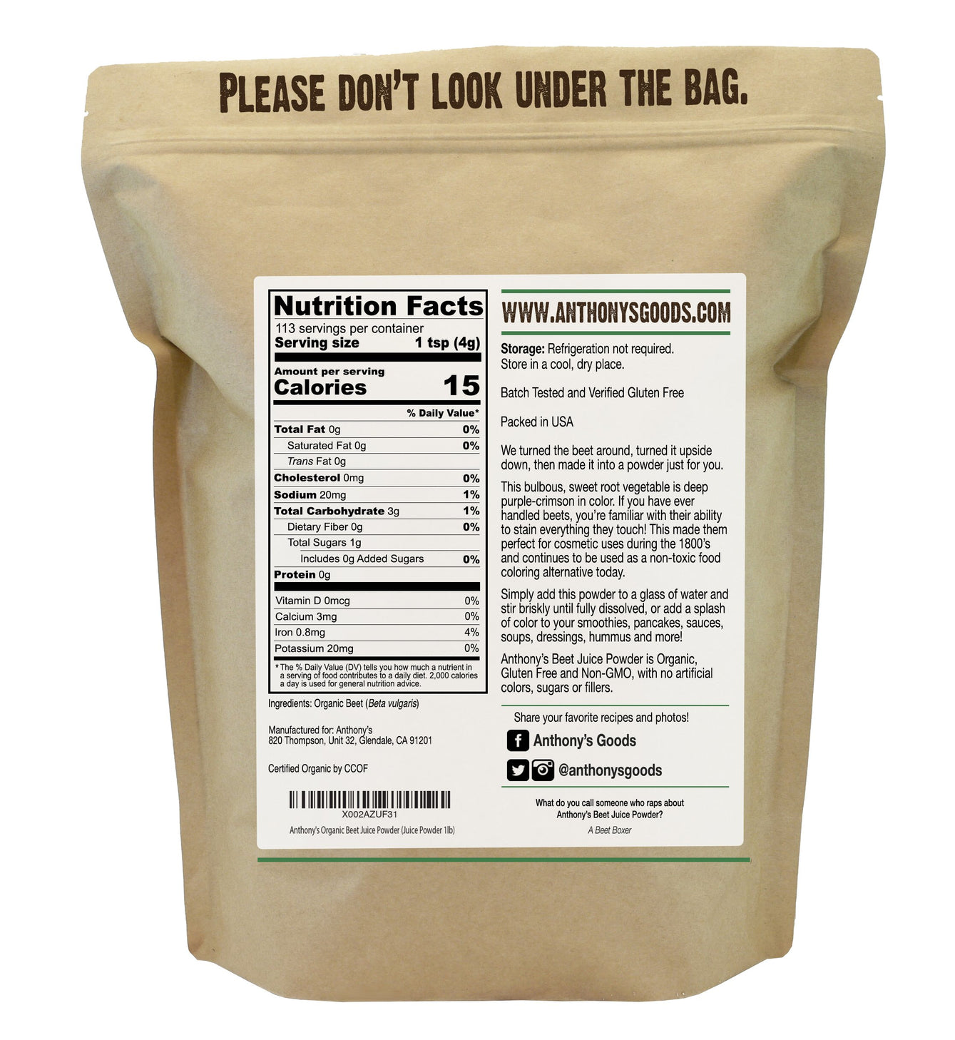 Organic Beet Juice Powder