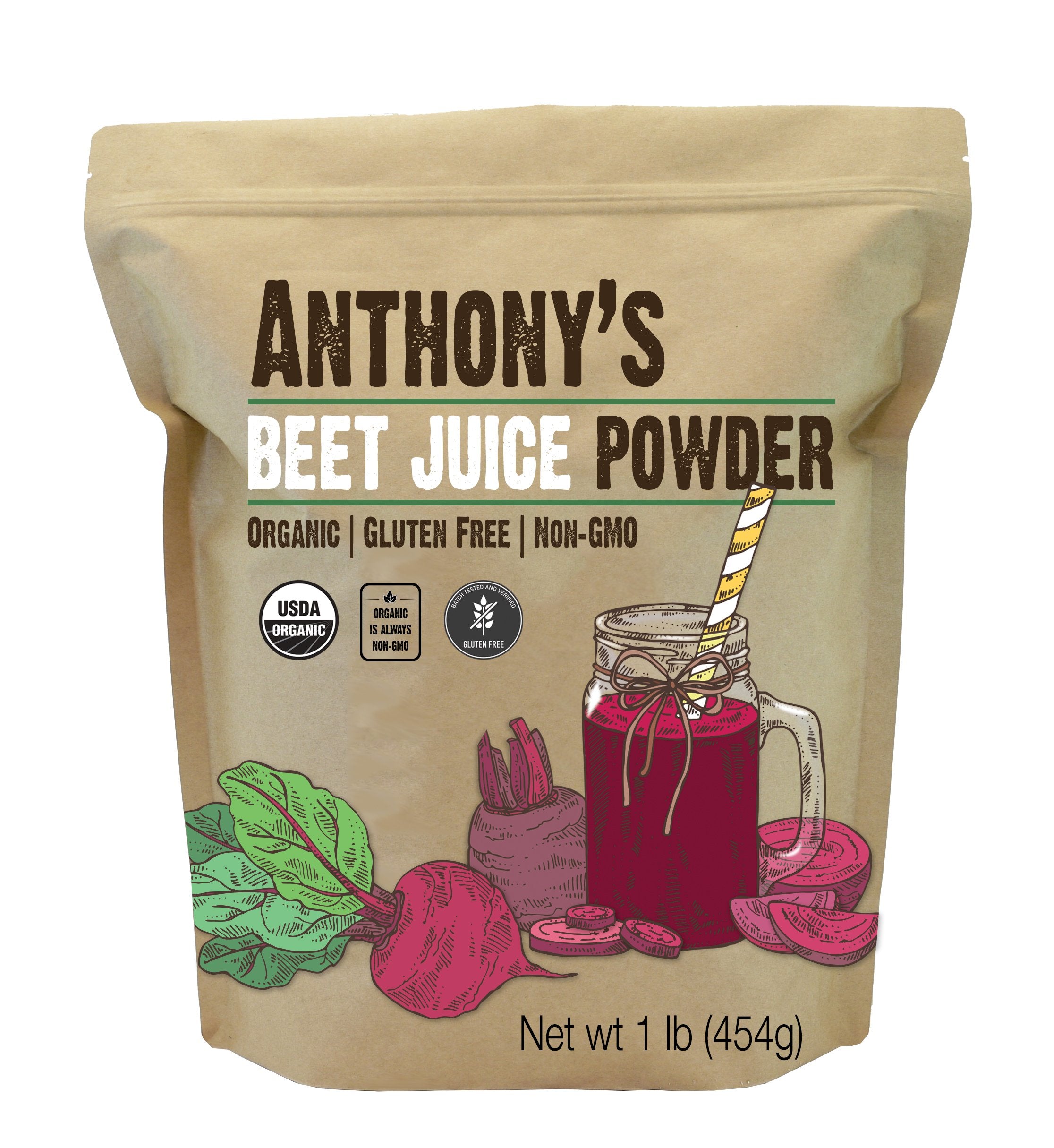 Organic Beet Juice Powder: Non-GMO & Gluten-Free – Anthonys Goods