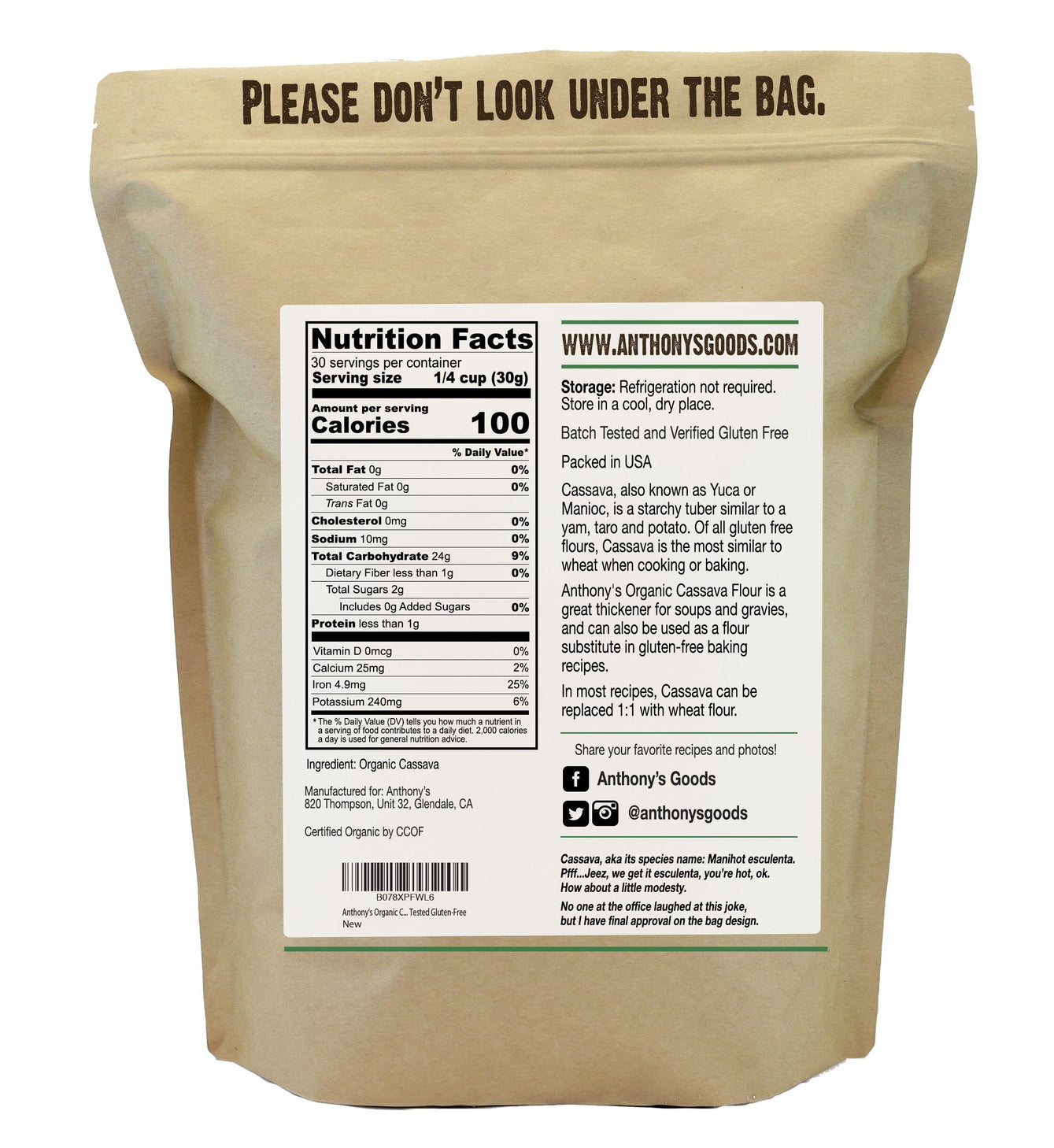 Organic Cassava Flour