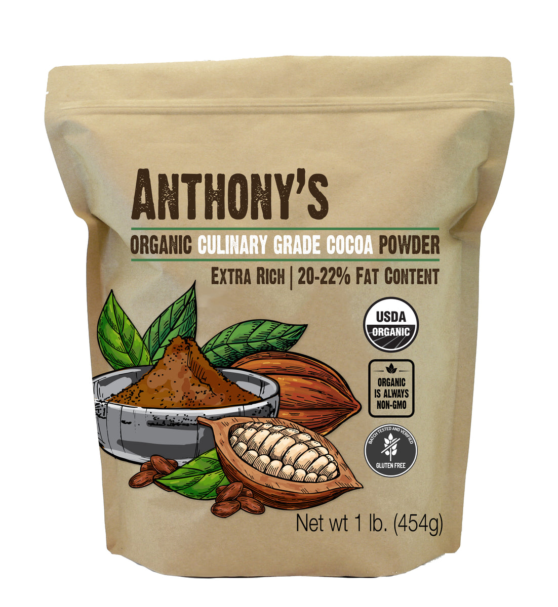 Organic Dutched Cocoa Powder – Anthonys Goods