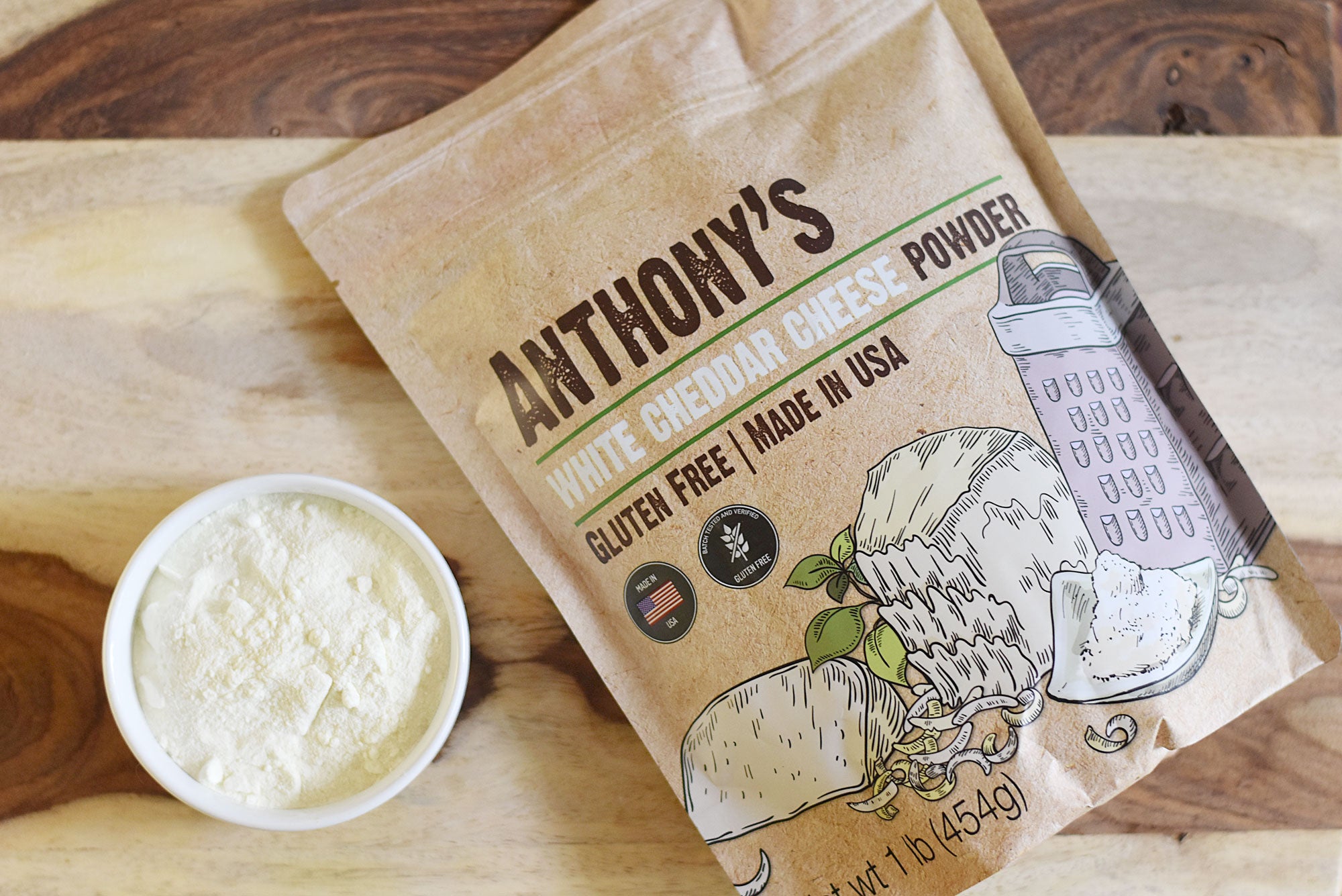 White Cheddar Cheese Powder: Gluten Free & Made in USA