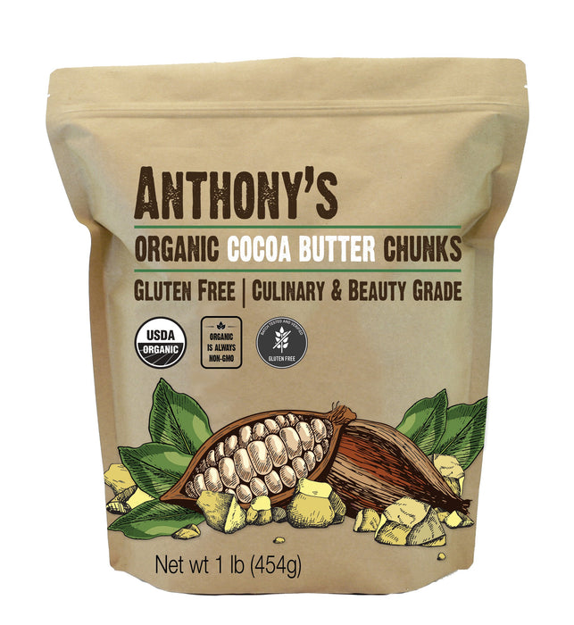 Cocoa Butter Chunks: Organic, Beauty & Culinary Grade