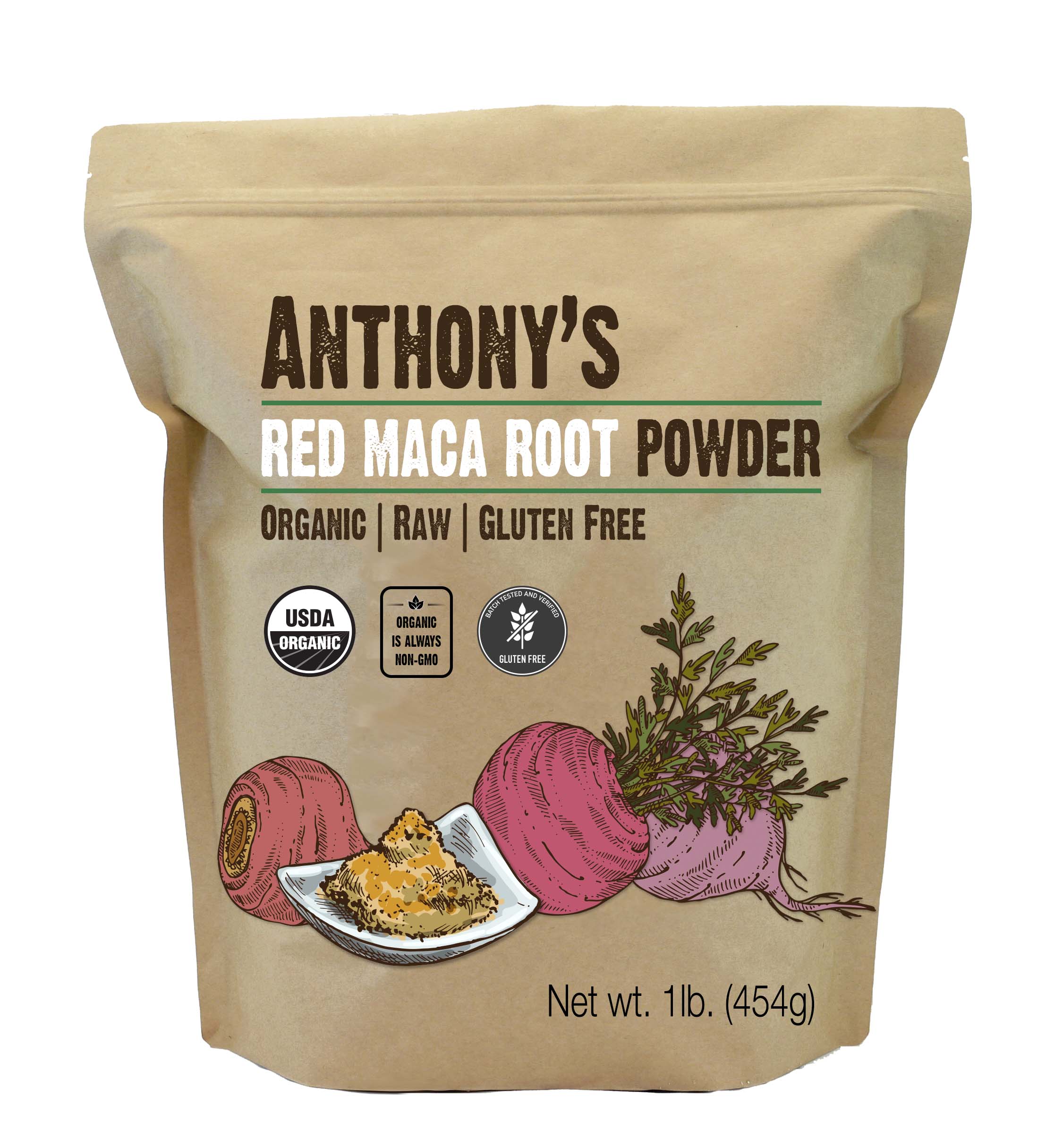 Organic Red Maca Root Powder – Anthonys Goods