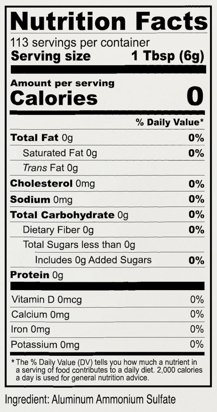 Granulated Alum Powder