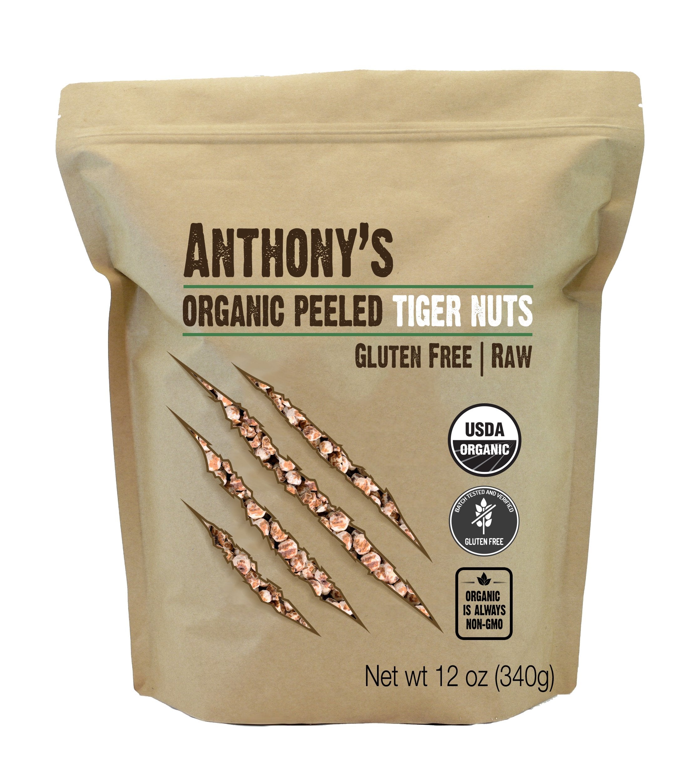 Organic Peeled Tiger Nuts: Raw, Gluten Free & Non-GMO